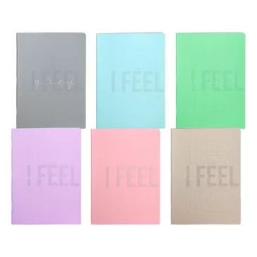   Füzet  Play "feel colors" A/4 tűzött 80 lapos kockás