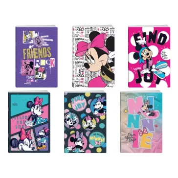   Füzet  Play Minnie Mouse csillogós A/5 tűzött 50 lapos kockás
