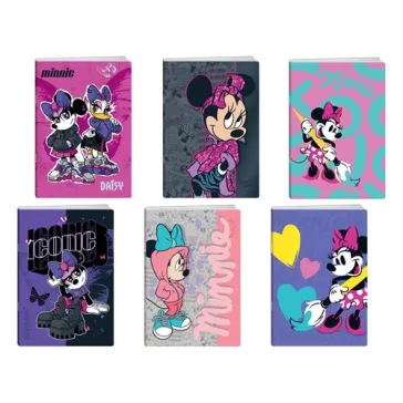   Füzet Play Minnie Mouse csillogós A/5 tűzött 50 lapos vonalas