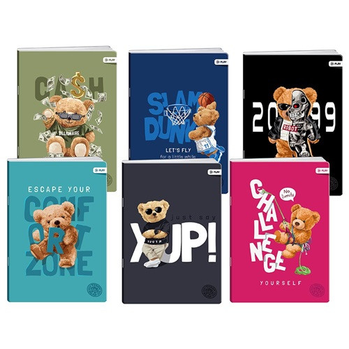 Füzet Play Teddy bears A/4 tűzött 40 lapos vonalas