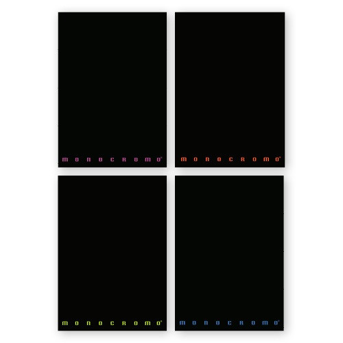 Füzet Pigna Black & Fluo A/4 tűzött 42 lapos vonalas