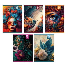 Füzet pd A/4 60 lapos kockás Brightart 2024