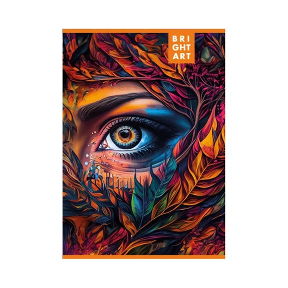 Füzet pd A/4 60 lapos kockás Brightart