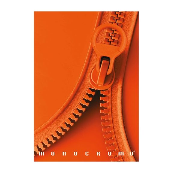 Füzet Pigna Monocromo Zip A/4 tűzött 38 lapos vonalas margós