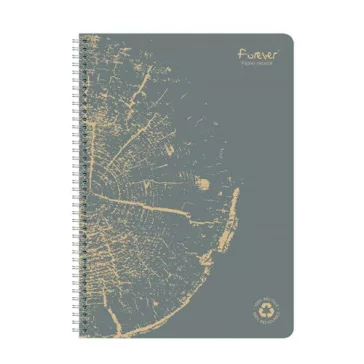   Spirálfüzet Clairefontaine Forever Premium A/4 60 lapos, vonalas