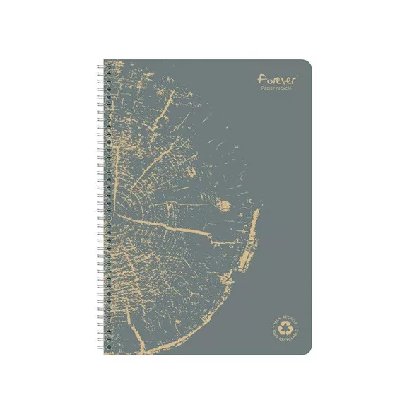 Spirálfüzet Clairefontaine Forever Premium A/4 60 lapos, vonalas