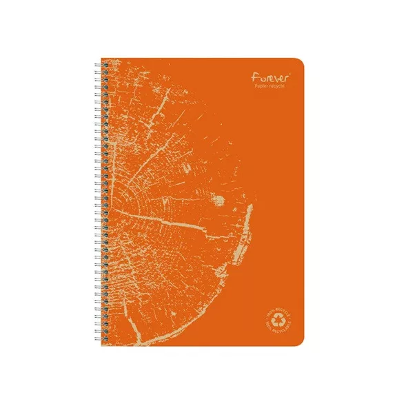 Spirálfüzet Clairefontaine Forever Premium A/4 60 lapos, vonalas