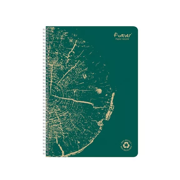 Spirálfüzet Clairefontaine Forever Premium A/4 60 lapos, vonalas