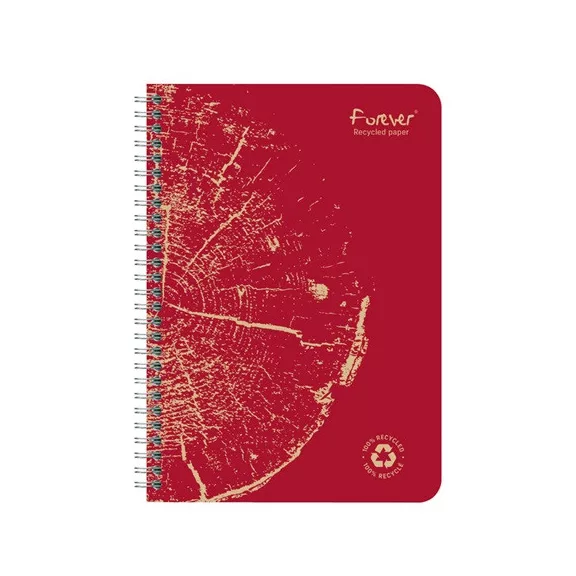 Spirálfüzet Clairefontaine Forever Premium A/5 60 lapos, vonalas