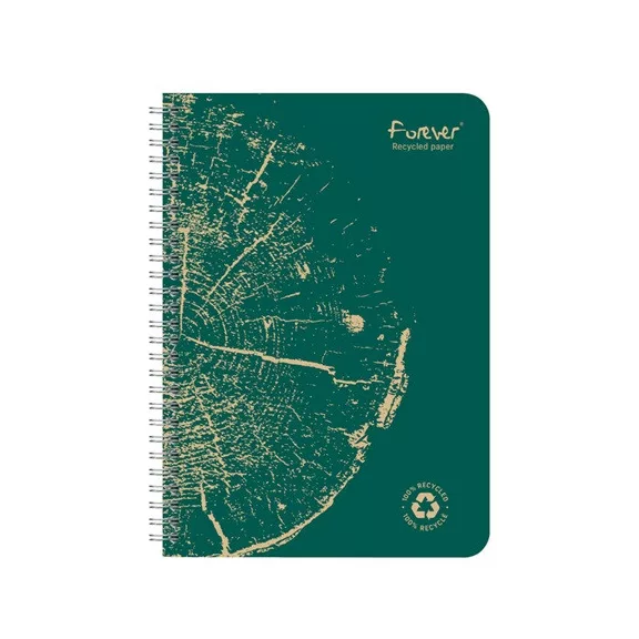 Spirálfüzet Clairefontaine Forever Premium A/5 60 lapos, vonalas