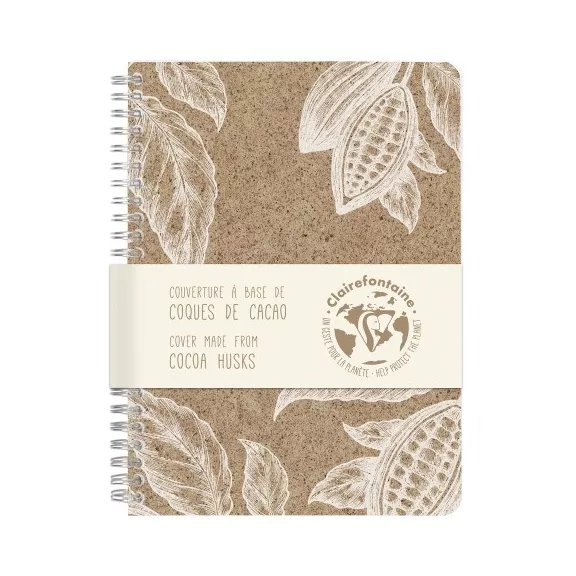 Spirálfüzet Clairefontaine Jeans & Cocoa A/5 74 lapos, vonalas, Cocoa motívum, vegyes