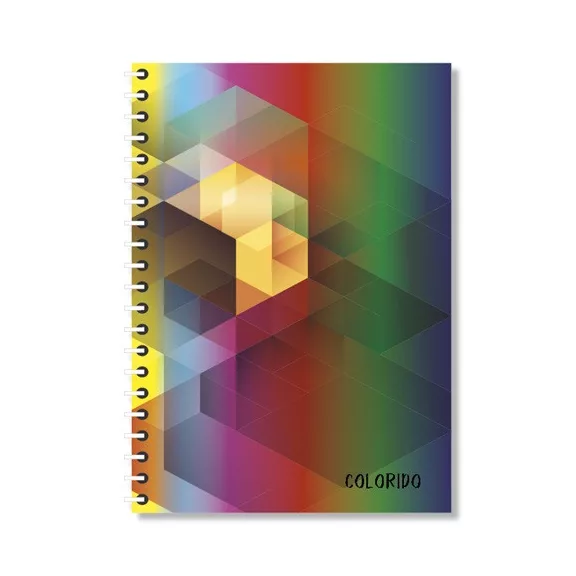 Spirálfüzet pd Colorido A/4 200 lapos sima