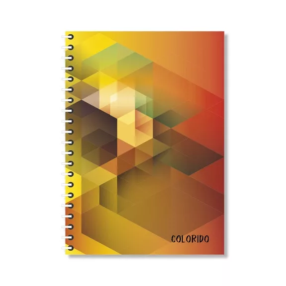 Spirálfüzet pd Colorido A/4 200 lapos sima