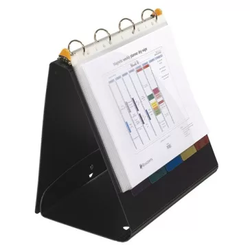   Bemutatómappa Exacompta Exactive Exashow 29.5x32 cm 4 gyűrűs 12 részes fekete