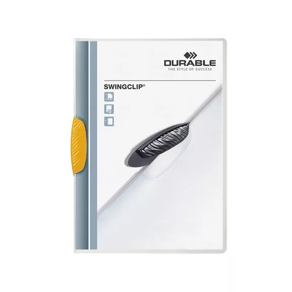 Clip-mappa Durable Swingclip A/4 30 lapig sárga Clip-mappa Durable Swingclip A/4 30 lapig sárga