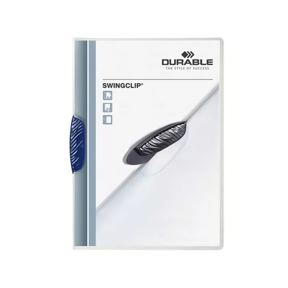 Clip-mappa Durable Swingclip A/4 30 lapig sötétkék Clip-mappa Durable Swingclip A/4 30 lapig sötétkék