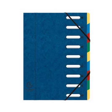   Előrendező Exacompta 245x320 mm 9 részes ablakos karton vegyes színek