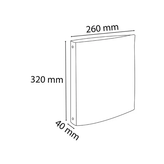 Gyűrűs könyv Exacompta NeoDeco A/4 4 gyűrűs 40 mm gerinccel vegyes színek
