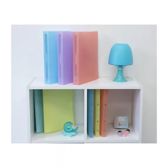 Gyűrűs könyv Exacompta Chromaline Pastel A/4 4 gyűrűs 20 mm gerinccel PP vegyes színek