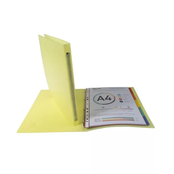 Gyűrűs könyv Exacompta Chromaline Pastel A/4 4 gyűrűs 20 mm gerinccel PP vegyes színek