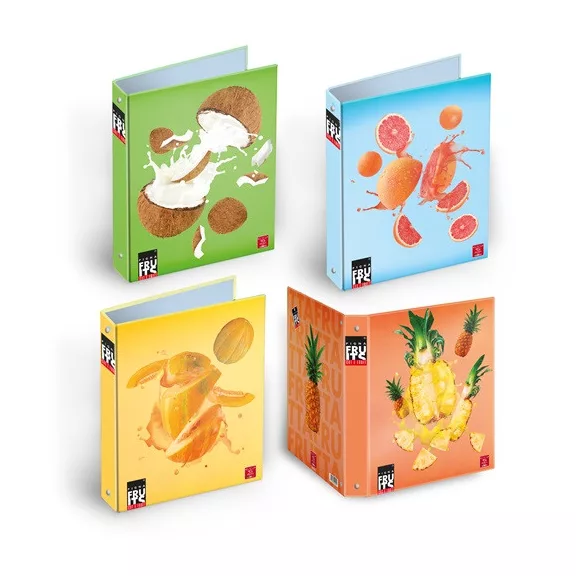 Gyűrűs könyv Pigna Fruits A/4 4 gyűrűs 40 mm  gerinccel