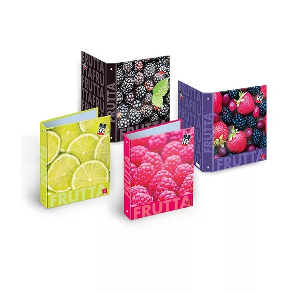 Gyűrűs könyv Pigna Fruits A/4 4 gyűrűs 40 mm  gerinccel