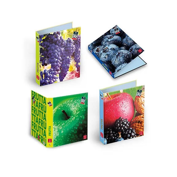 Gyűrűs könyv Pigna Fruits A/4 4 gyűrűs 40 mm  gerinccel