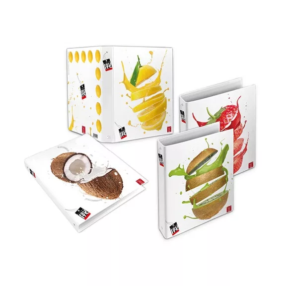 Gyűrűs könyv Pigna Fruits A/4 4 gyűrűs 40 mm  gerinccel