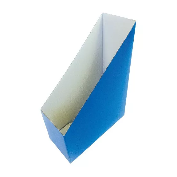 Iratpapucs A/4 hajtogatós 8 cm gerinccel  kék