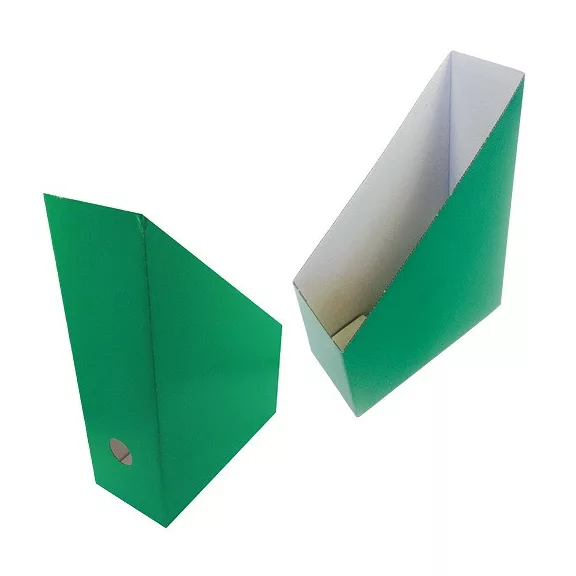 Iratpapucs A/4 hajtogatós 8 cm gerinccel zöld