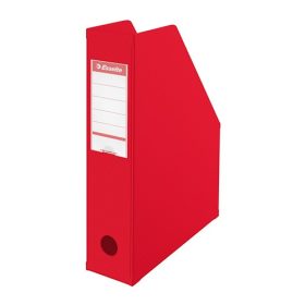   Iratpapucs karton összehajtható Esselte A/4 8 cm gerinccel piros 56003