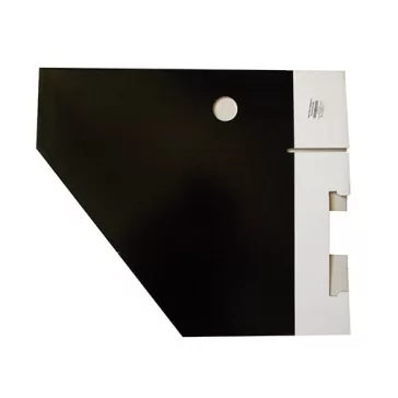   Iratpapucs karton összehajtható pd A/4 10 cm gerinccel karton fekete