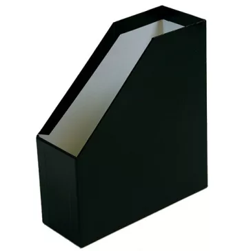   Iratpapucs pd karton merev falú A/4 9 cm gerinccel fóliás fekete