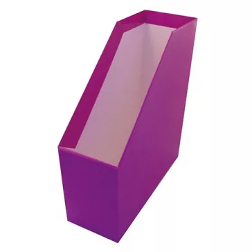   Iratpapucs pd karton merev falú A/4 9 cm gerinccel fóliás lila