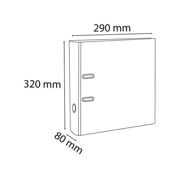 Iratrendező Exacompta Autentik Prem'Touch A/4 80 mm gerinccel vegyes színek