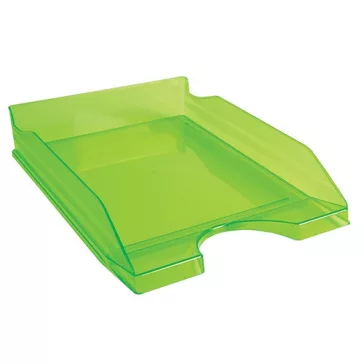   Irattálca műanyag Exacompta Ecotray A/4+ áttetsző almazöld