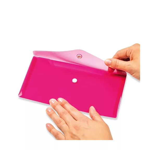 Irattartó tasak Herma DL 22x12 cm patentos pink