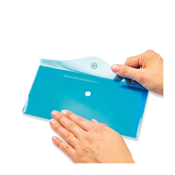 Irattartó tasak Herma DL 22x12 cm patentos világoskék