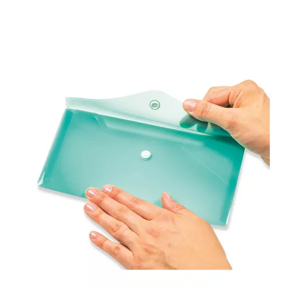 Irattartó tasak Herma DL 22x12 cm patentos türkiz