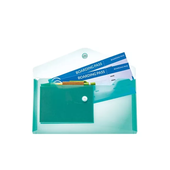 Irattartó tasak Herma DL 22x12 cm patentos türkiz