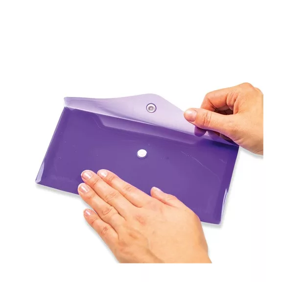 Irattartó tasak Herma DL 22x12 cm patentos lila