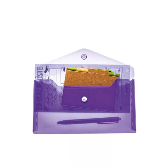 Irattartó tasak Herma DL 22x12 cm patentos lila