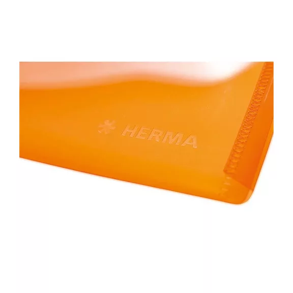 Irattartó tasak Herma A/5 25x18 cm patentos narancssárga