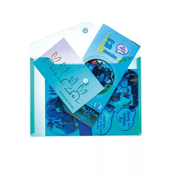 Irattartó tasak Herma A/5 25x18 cm patentos világoskék