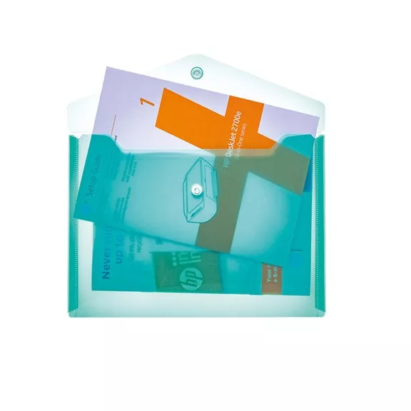 Irattartó tasak Herma A/5 25x18 cm patentos türkiz