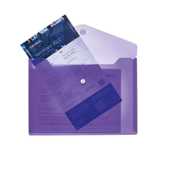 Irattartó tasak Herma A/5 25x18 cm patentos lila