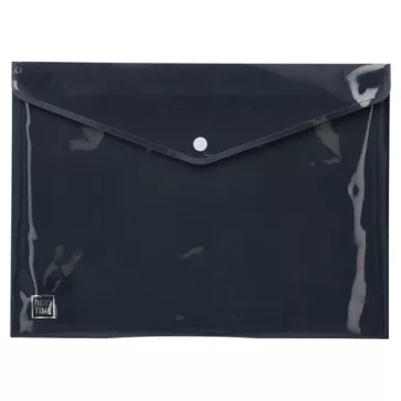 Irattartó tasak BiroTime A/4 patentos fekete