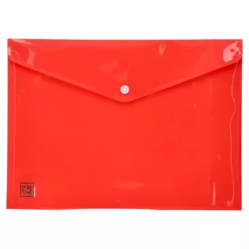 Irattartó tasak BiroTime A/4 patentos piros