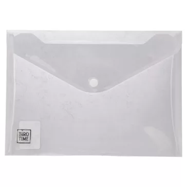 Irattartó tasak BiroTime A/5 patentos áttetsző