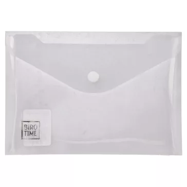 Irattartó tasak BiroTime A/6 patentos áttetsző